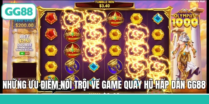 Những ưu điểm nổi trội về game quay hũ hấp dẫn GG88